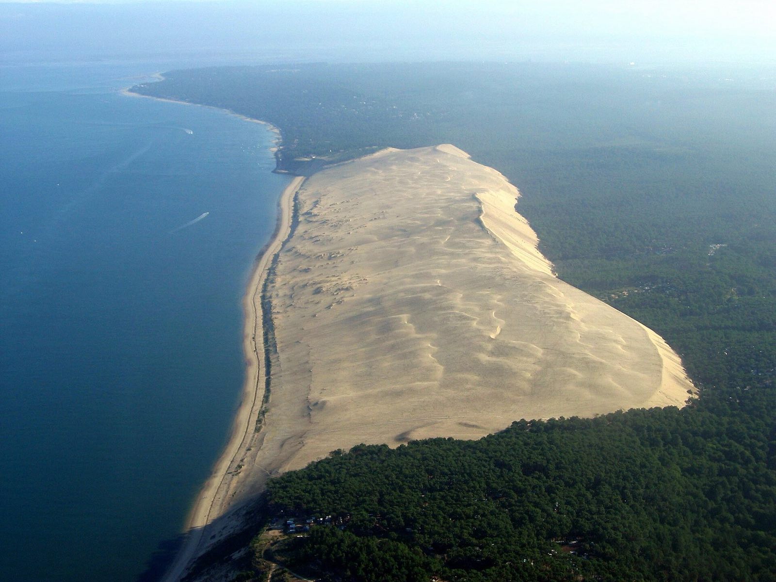 La Dune du Pilat vue du ciel